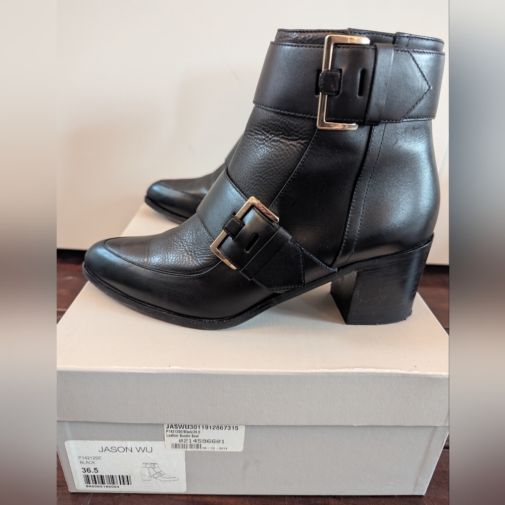 Jason Wu Collections Leather Buckle Bootie